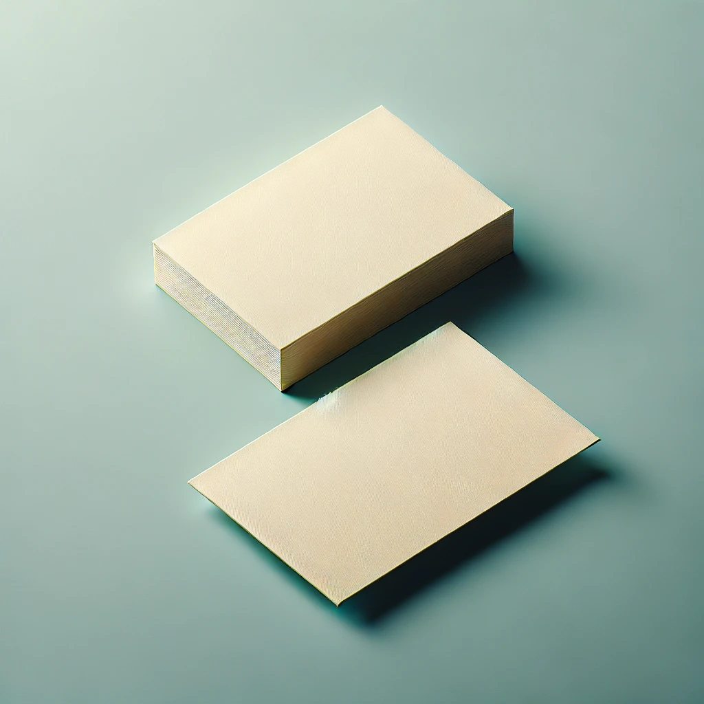 Picture of blank business cards