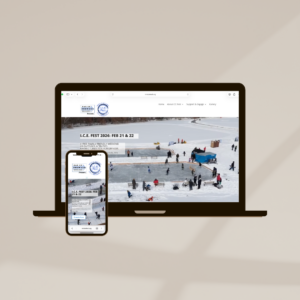 Desktop and Mobile Mockup images of mnicefest.org